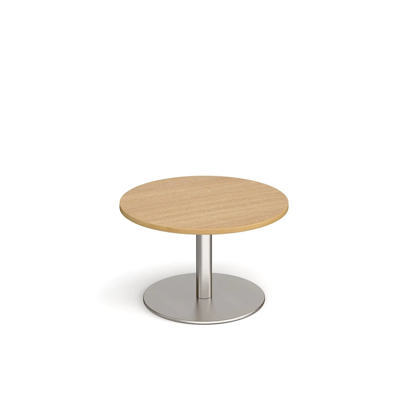 Monza circular coffee table with flat round base