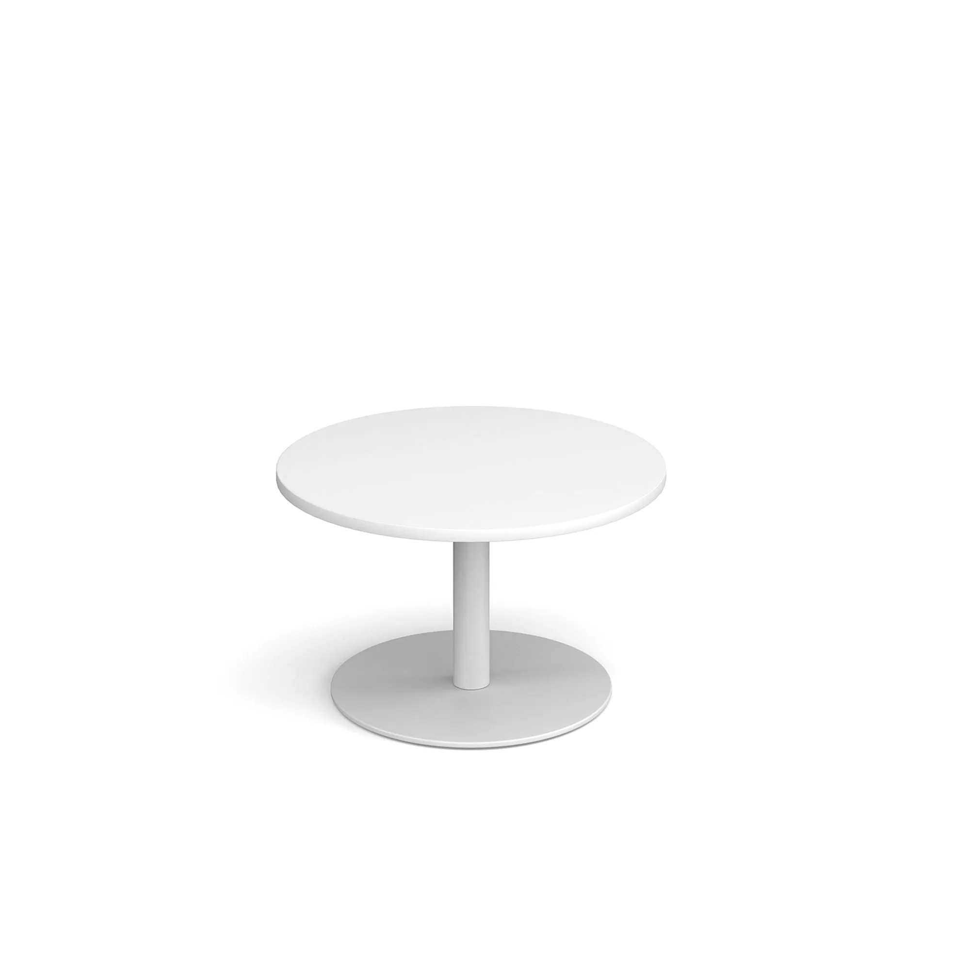 Monza circular coffee table with flat round base
