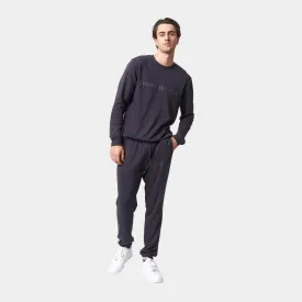 Mørkegråt bambus joggingsæt med logo
