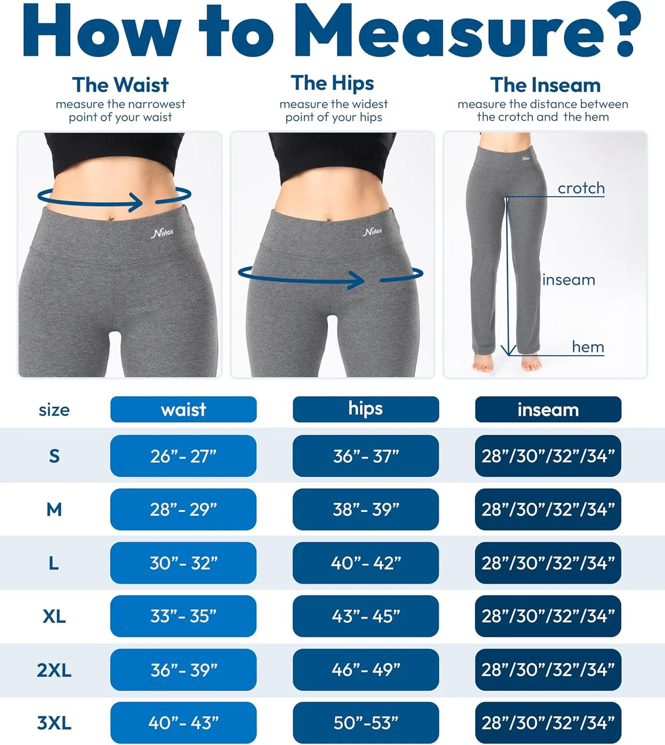 Nirlon Yoga Pants with Pockets - Yoga Pants with Pockets for Women Breathable Leggings with Pockets Regular & Plus Size Pants