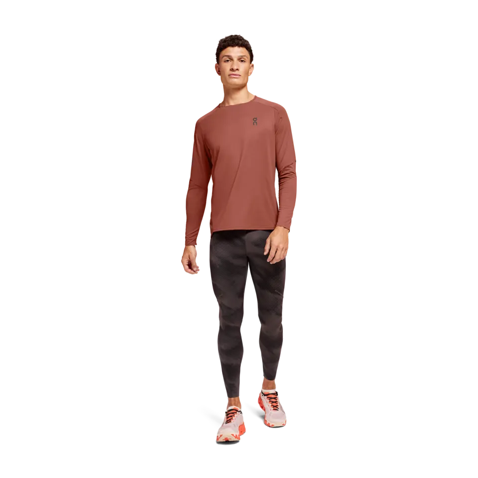 On Men's Performance Long-T Auburn/Ruby