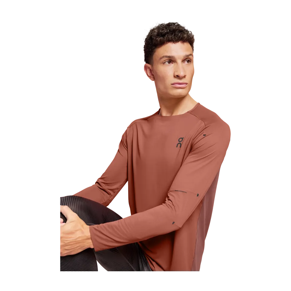 On Men's Performance Long-T Auburn/Ruby