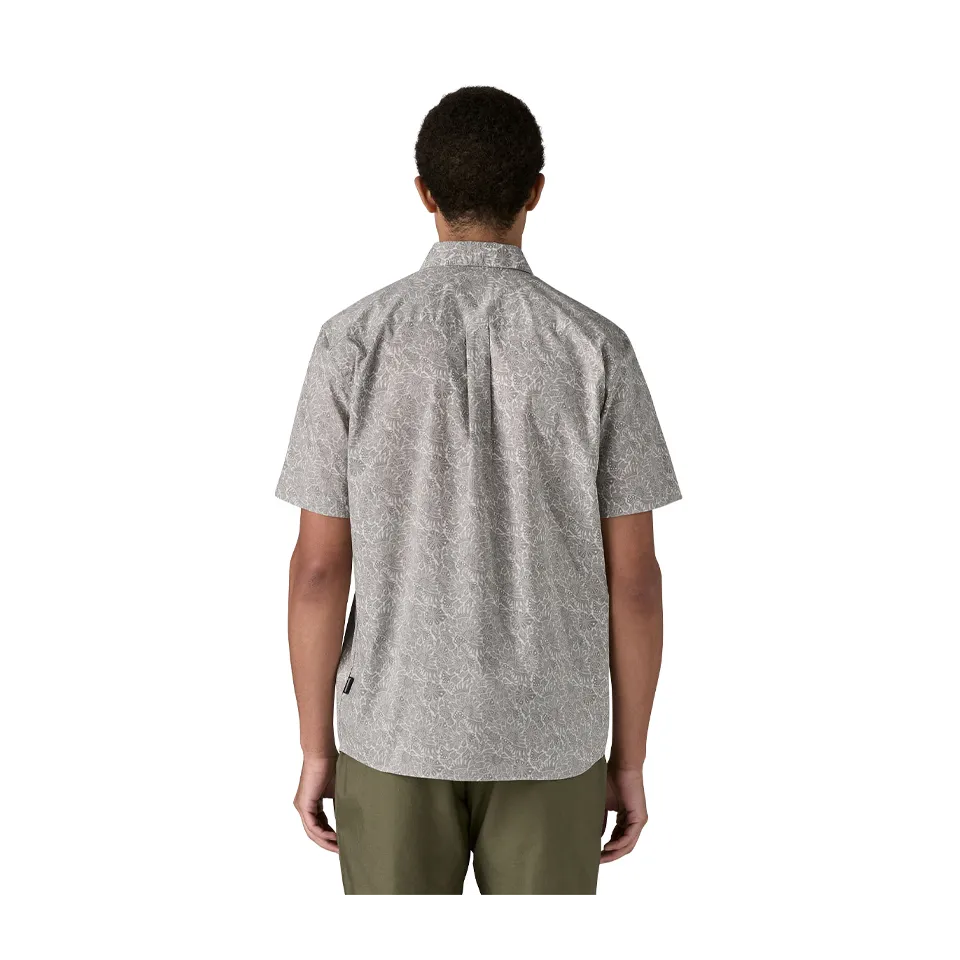 Patagonia Men's Go-To Shirt Bees and Flowers: Salt Grey