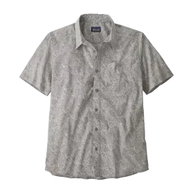 Patagonia Men's Go-To Shirt Bees and Flowers: Salt Grey