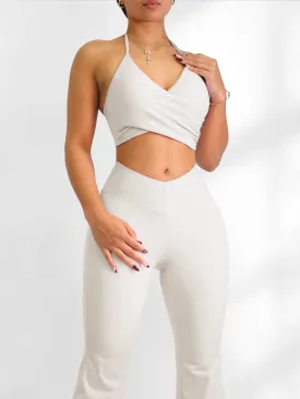 Pilates Sports Bra (Off-White)