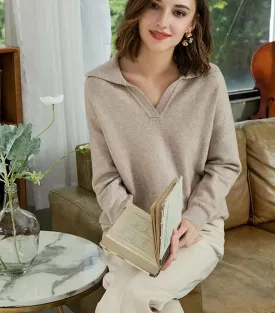 Polo Collar Thick Sweater