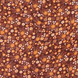 Printed Chiffon - AMANDA - Florals - Burgundy