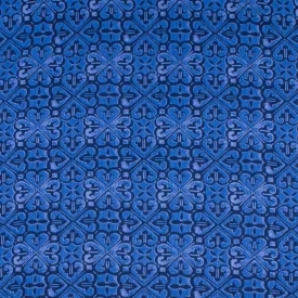 Printed Chiffon Yoryu - NAOMI - 005 - Indigo