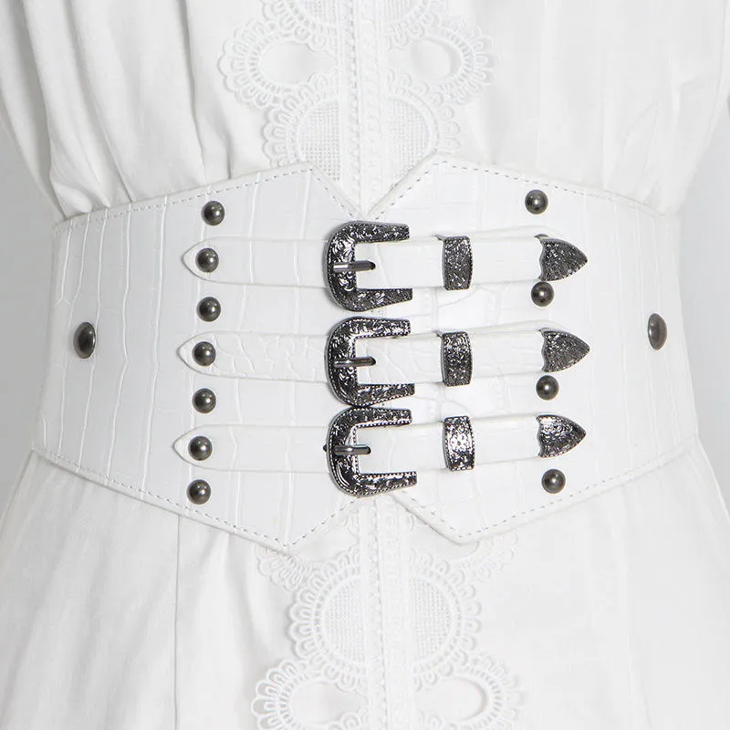 Puff Sleeve Ruffled Waist V Neck Dress