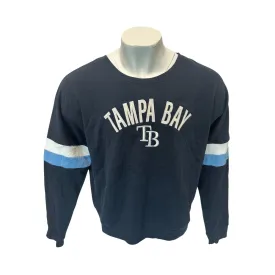 Rays Women's New Era Navy Tampa Bay Crewneck Sweatshirt