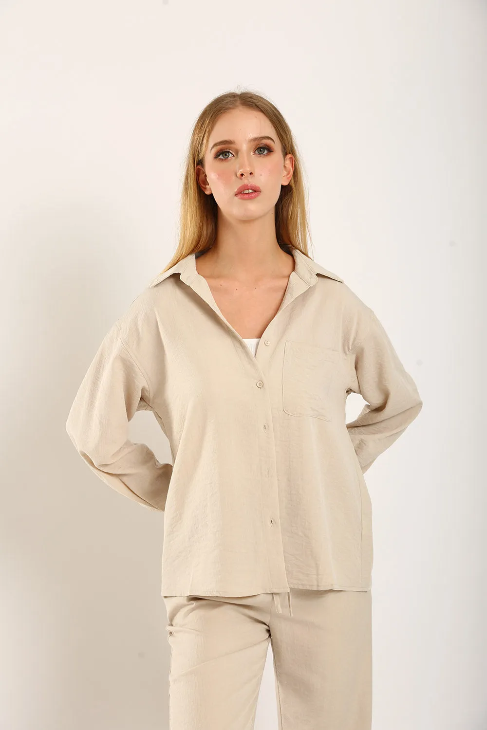 Reagan Shirt in Apricot