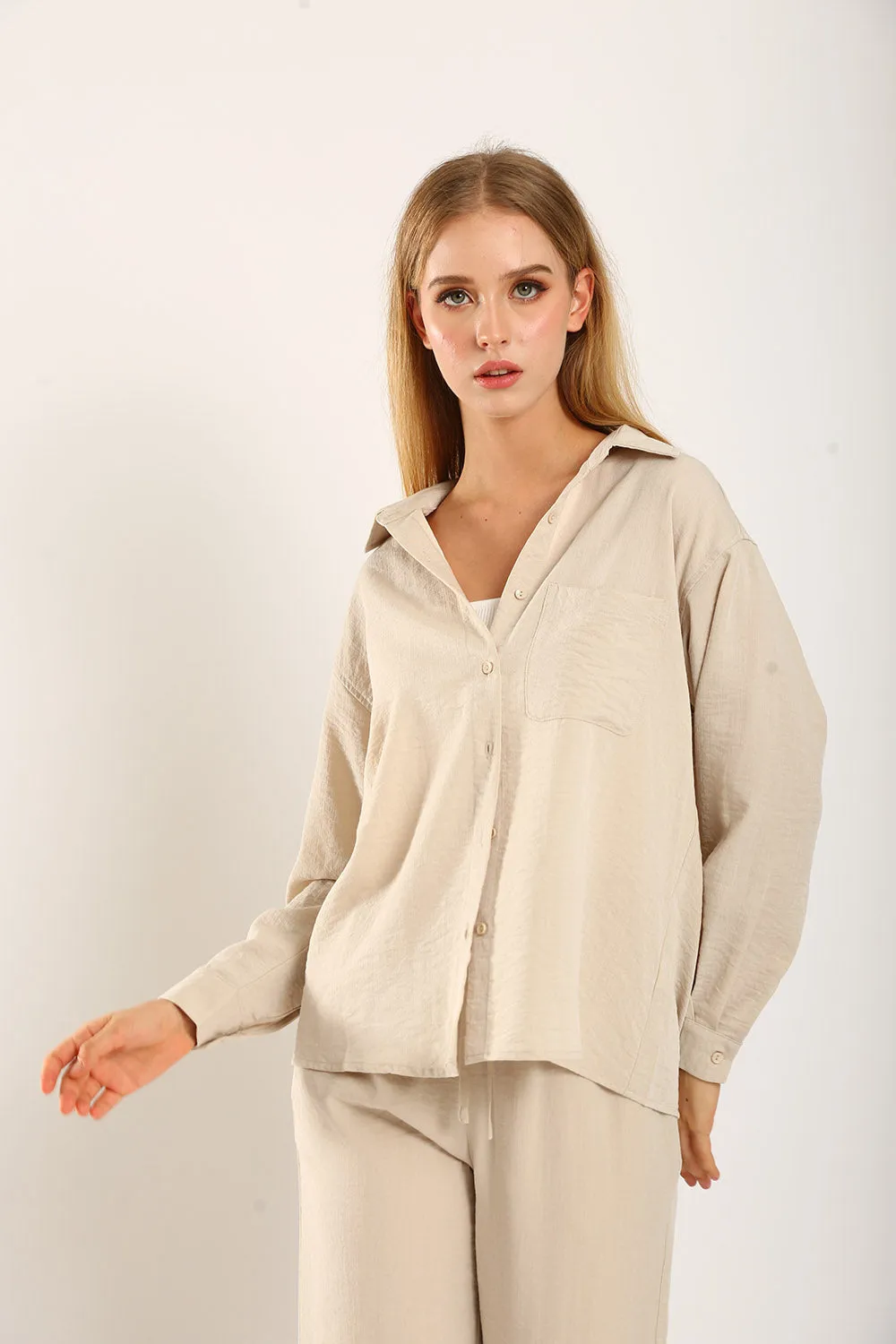 Reagan Shirt in Apricot