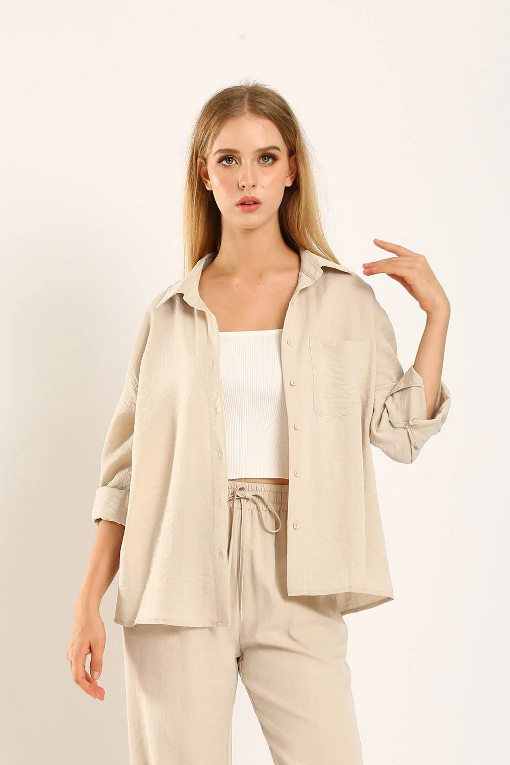 Reagan Shirt in Apricot