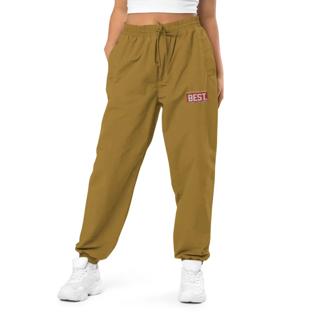 RED BEST BOX FTR SIGNATURE Recycled tracksuit trousers TAN