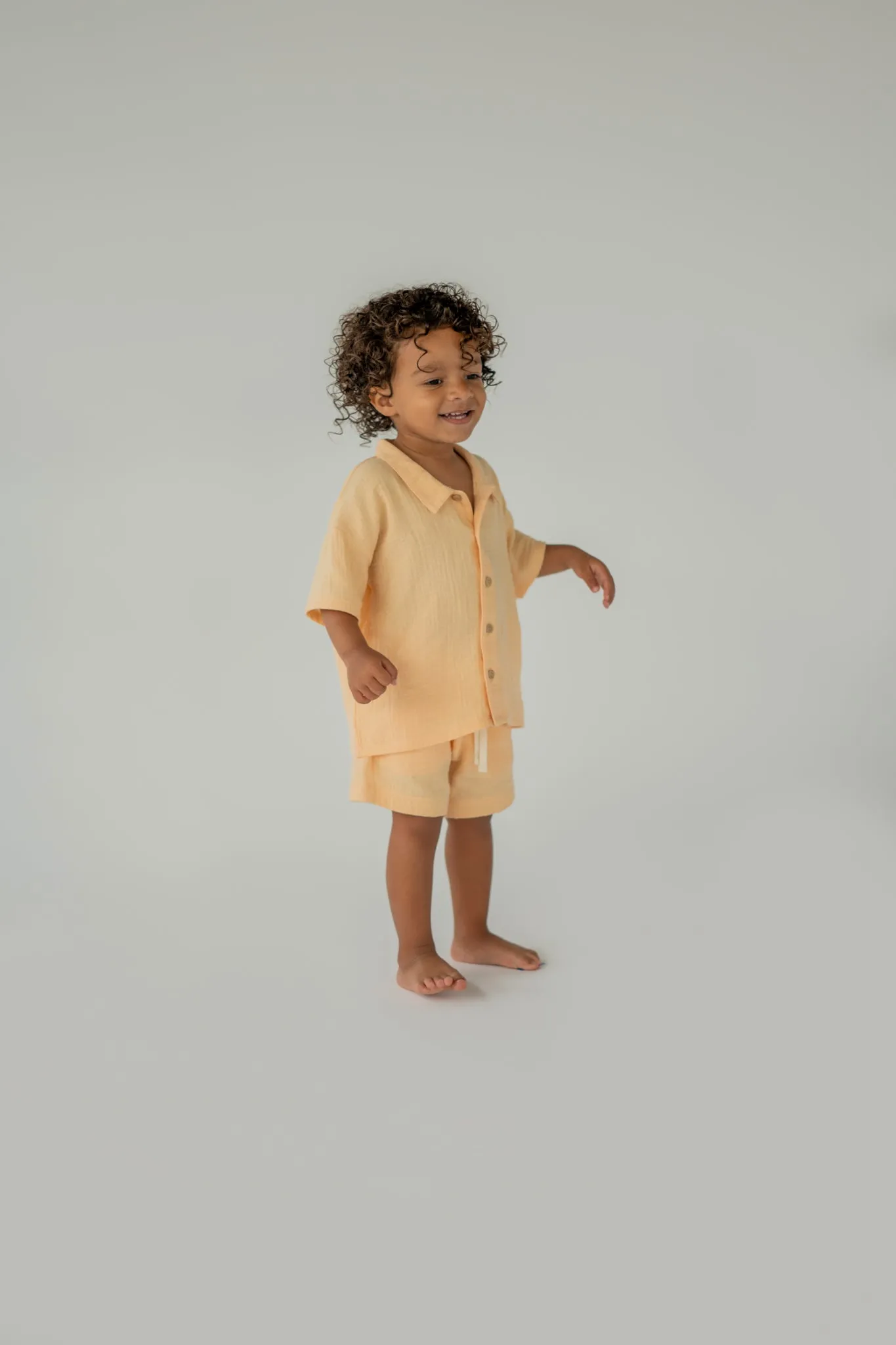 Salmon Muslin Shorts