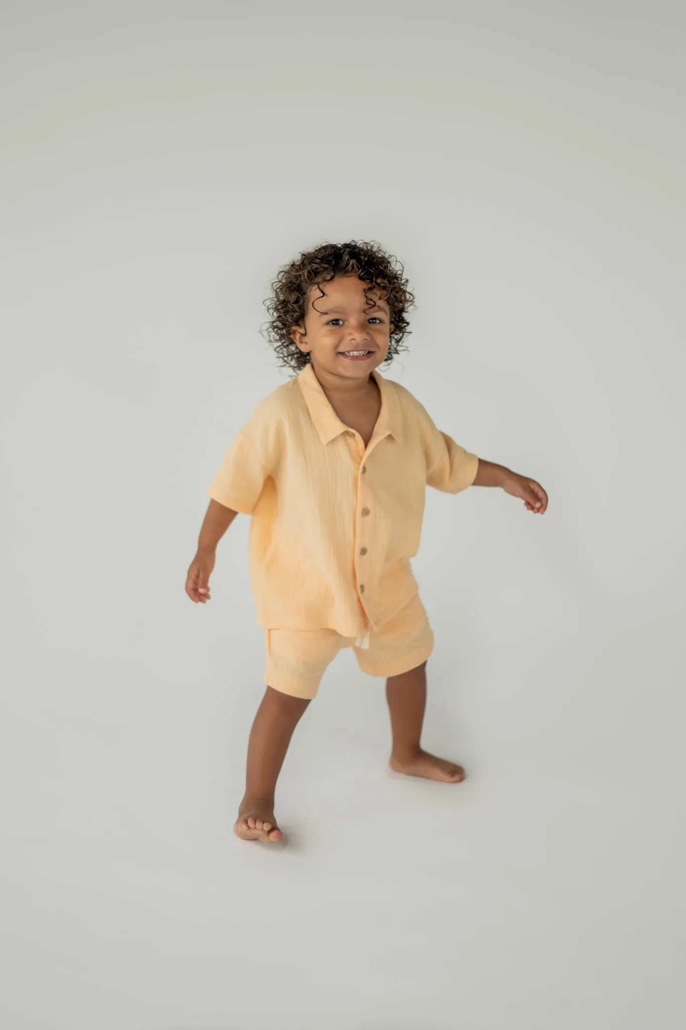 Salmon Muslin Shorts