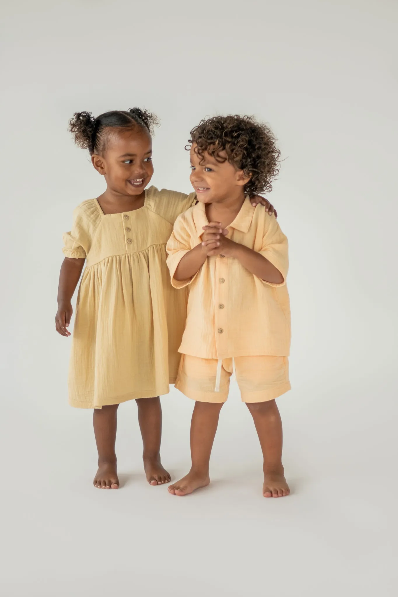 Salmon Muslin Shorts