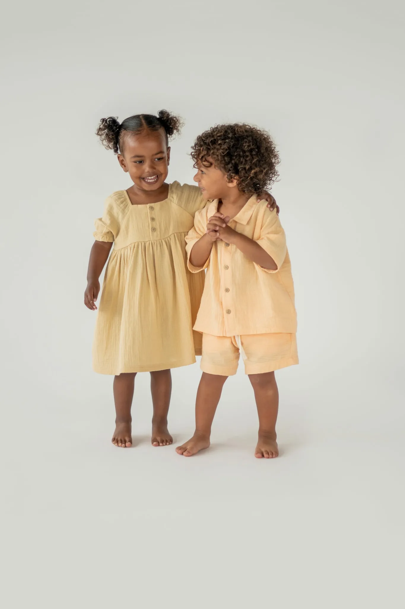 Salmon Muslin Shorts