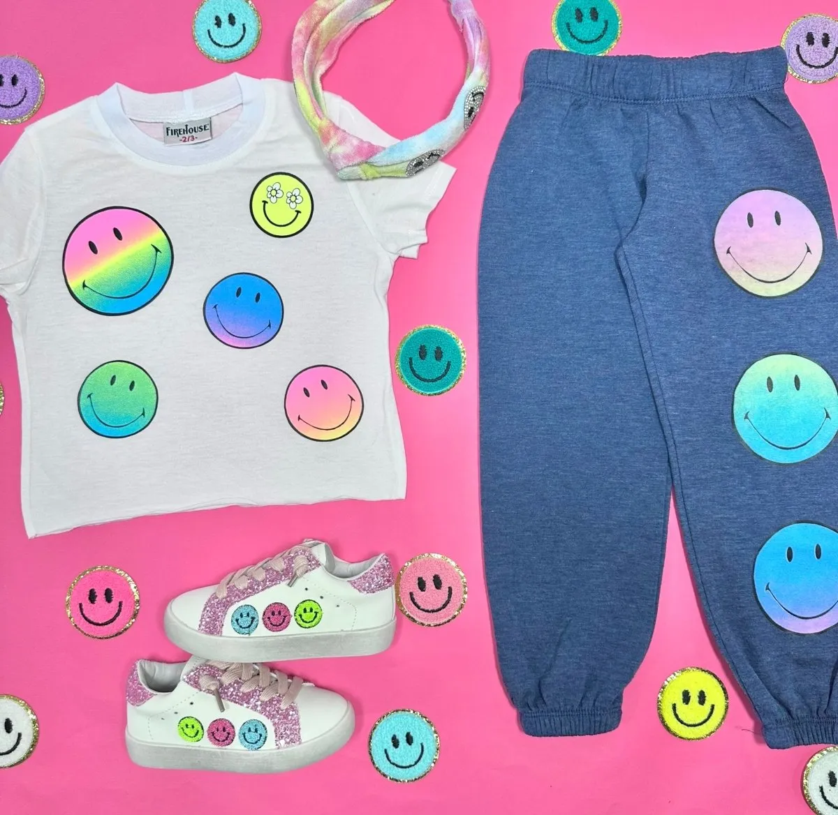 SMILEY FACE SWEATPANTS