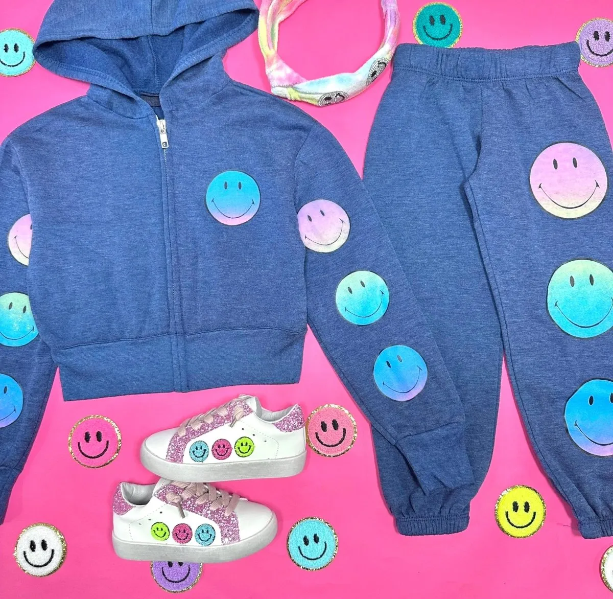SMILEY FACE SWEATPANTS