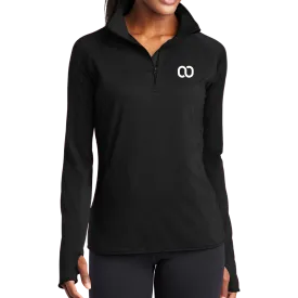 Sport-Tek® Ladies Sport-Wick® Stretch 1/2-Zip Pullover