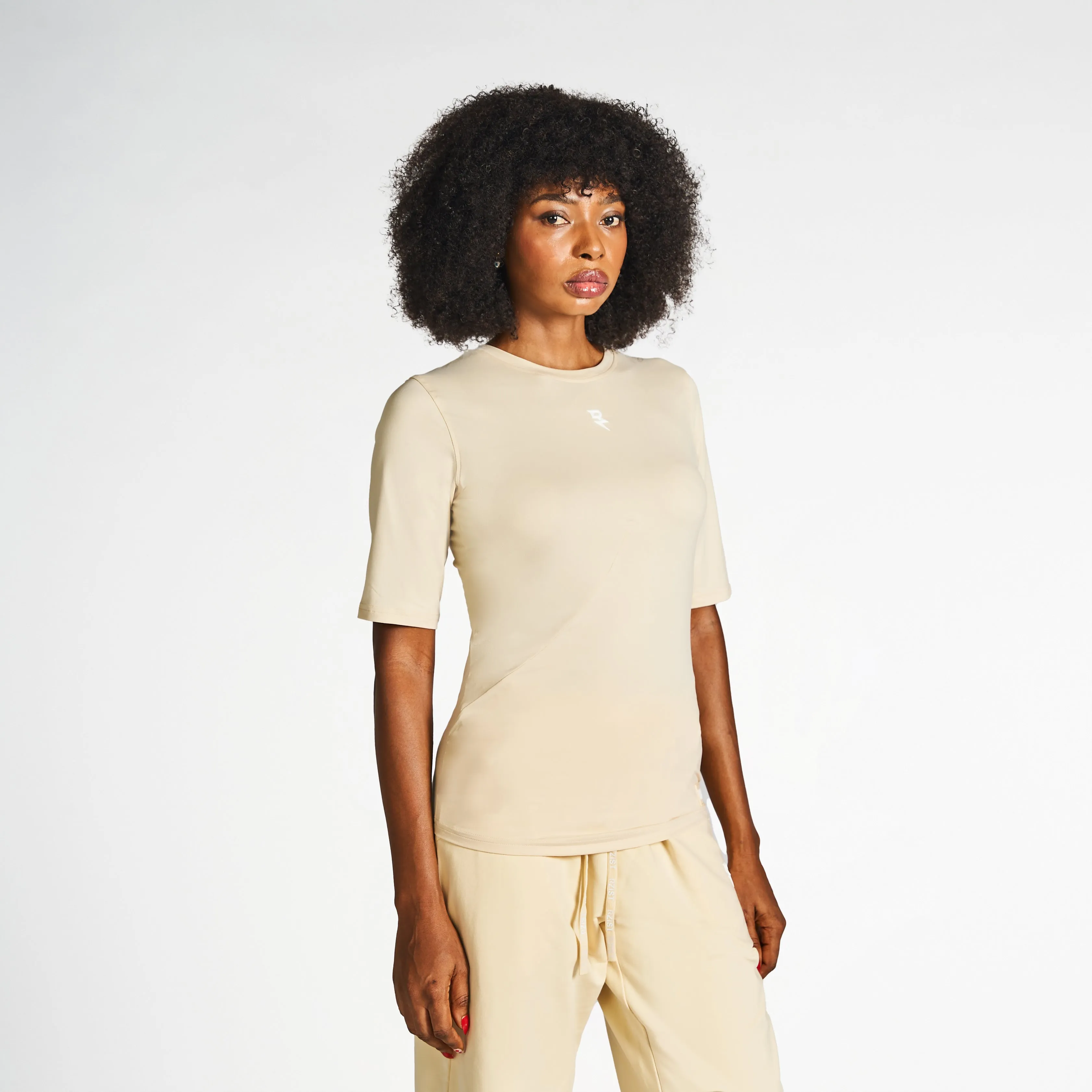 Sportswear Hem T-Shirt - Macadamia