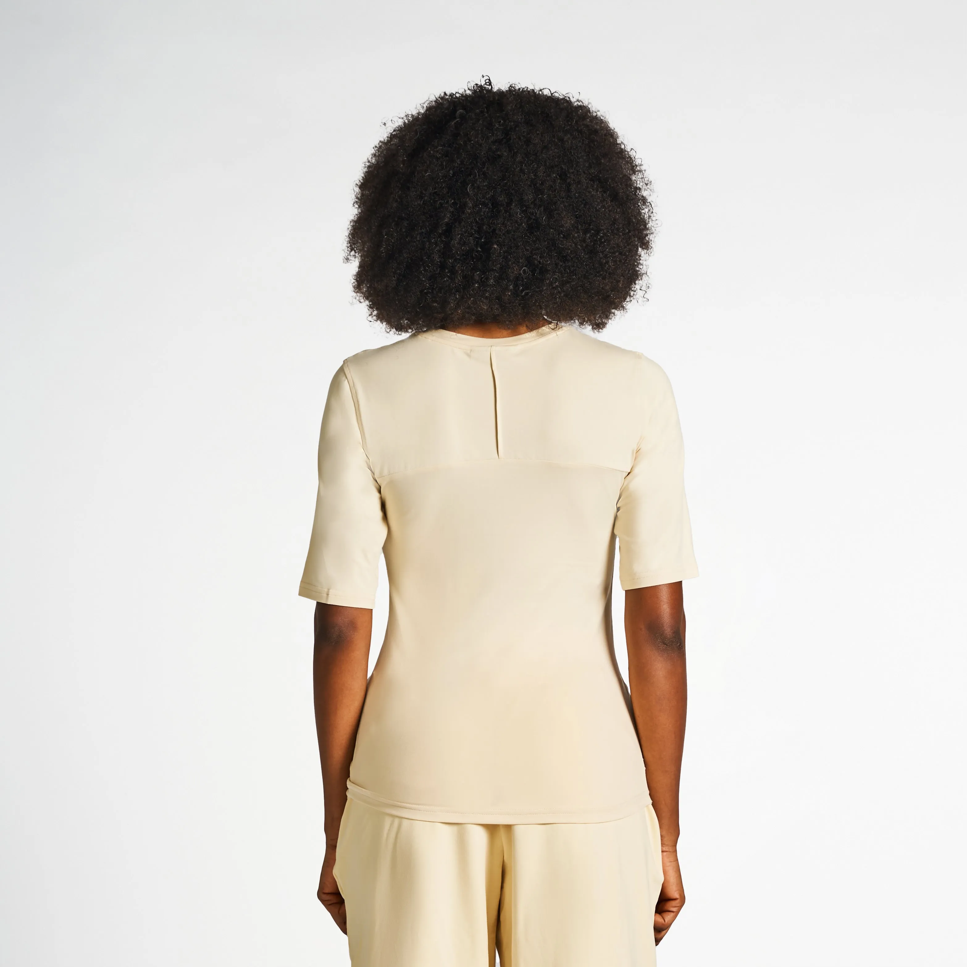 Sportswear Hem T-Shirt - Macadamia