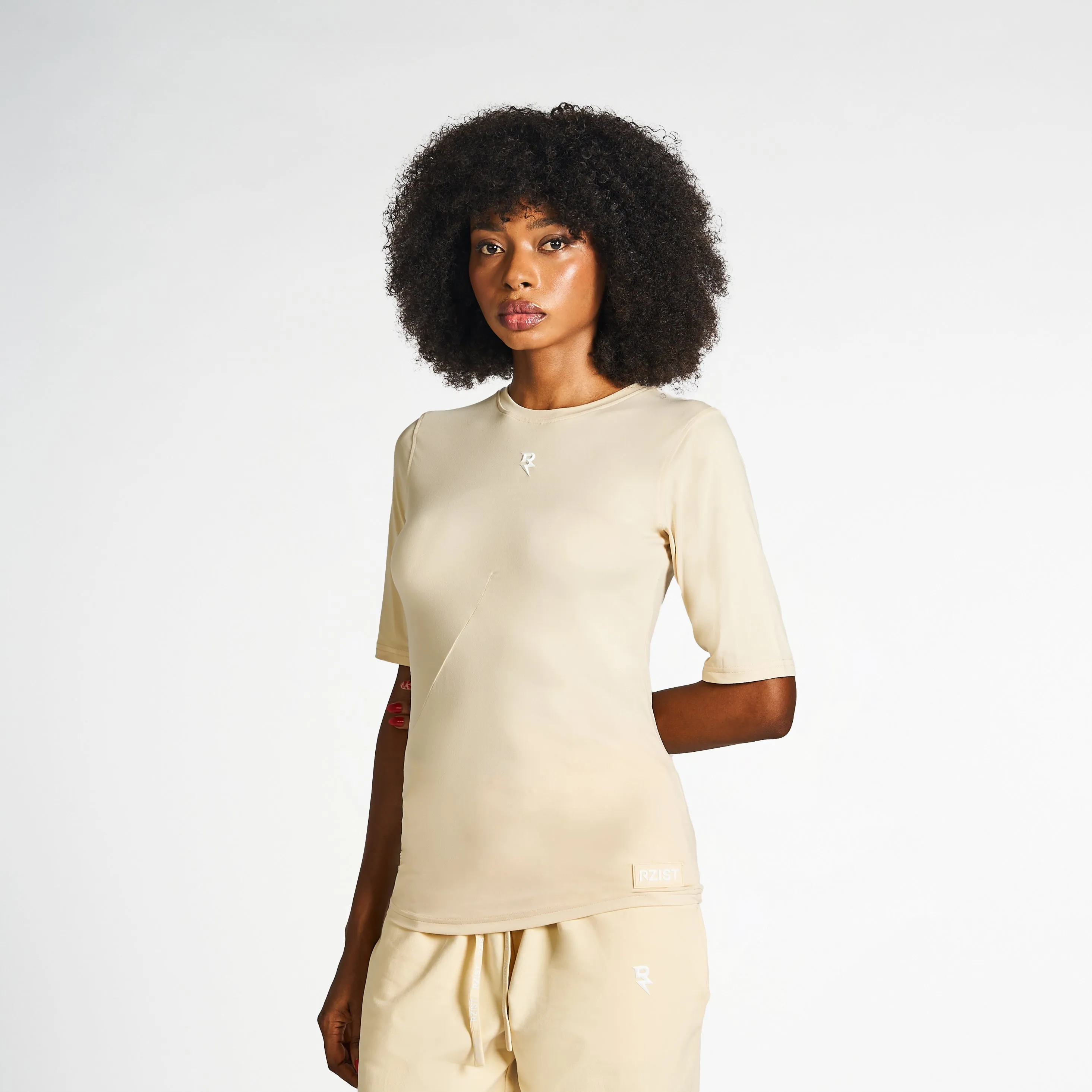Sportswear Hem T-Shirt - Macadamia