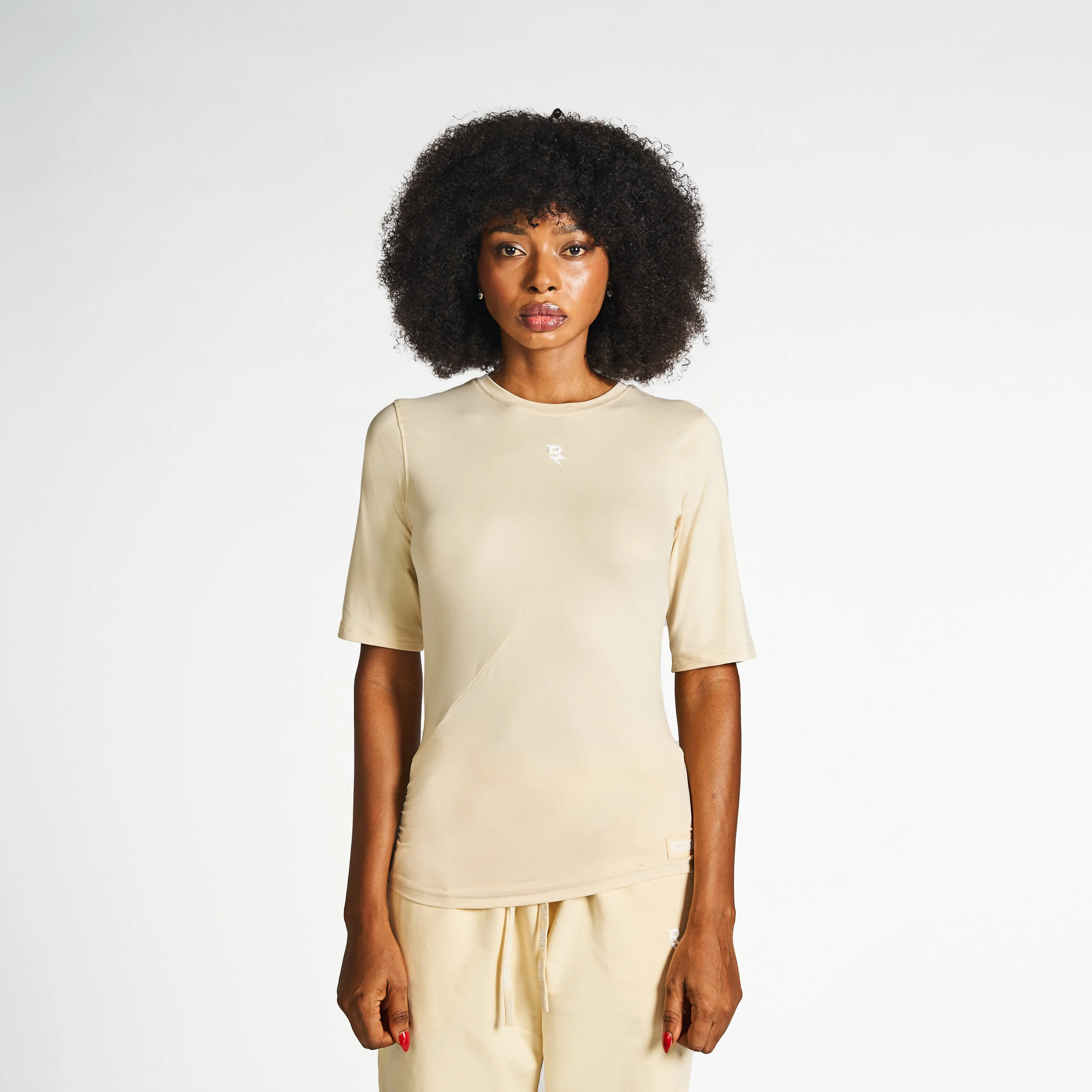 Sportswear Hem T-Shirt - Macadamia