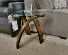 T 1396 Allure Glass End Table