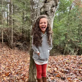 Vignette Angie | Brown/Cream Striped Tunic Hoodie