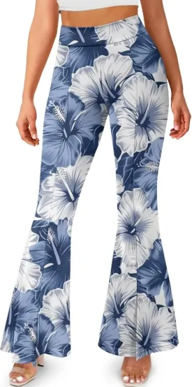 Women's Yoga Leggings Flared Yoga Pants, Casual High Waisted Tummy Control Butt Lifting Athletic Pants
