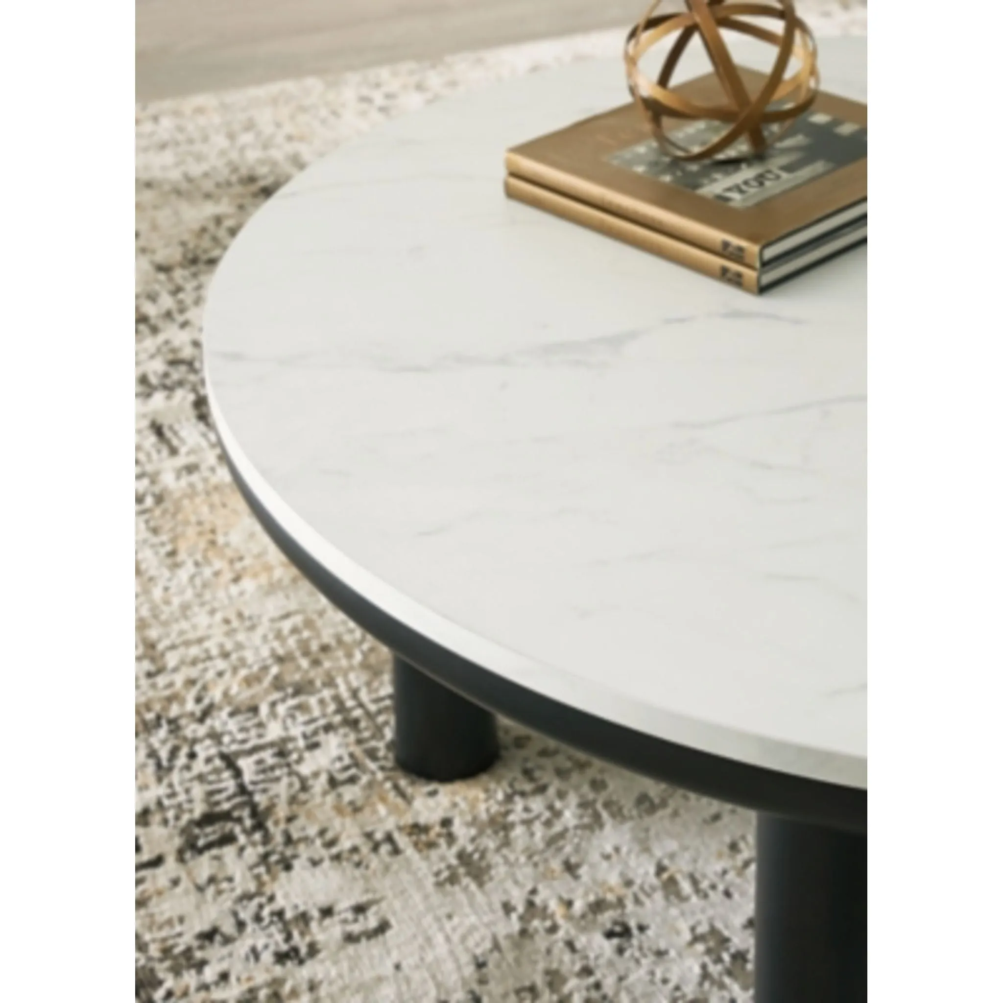 Xandrum 3 Pack Tables - Black/White