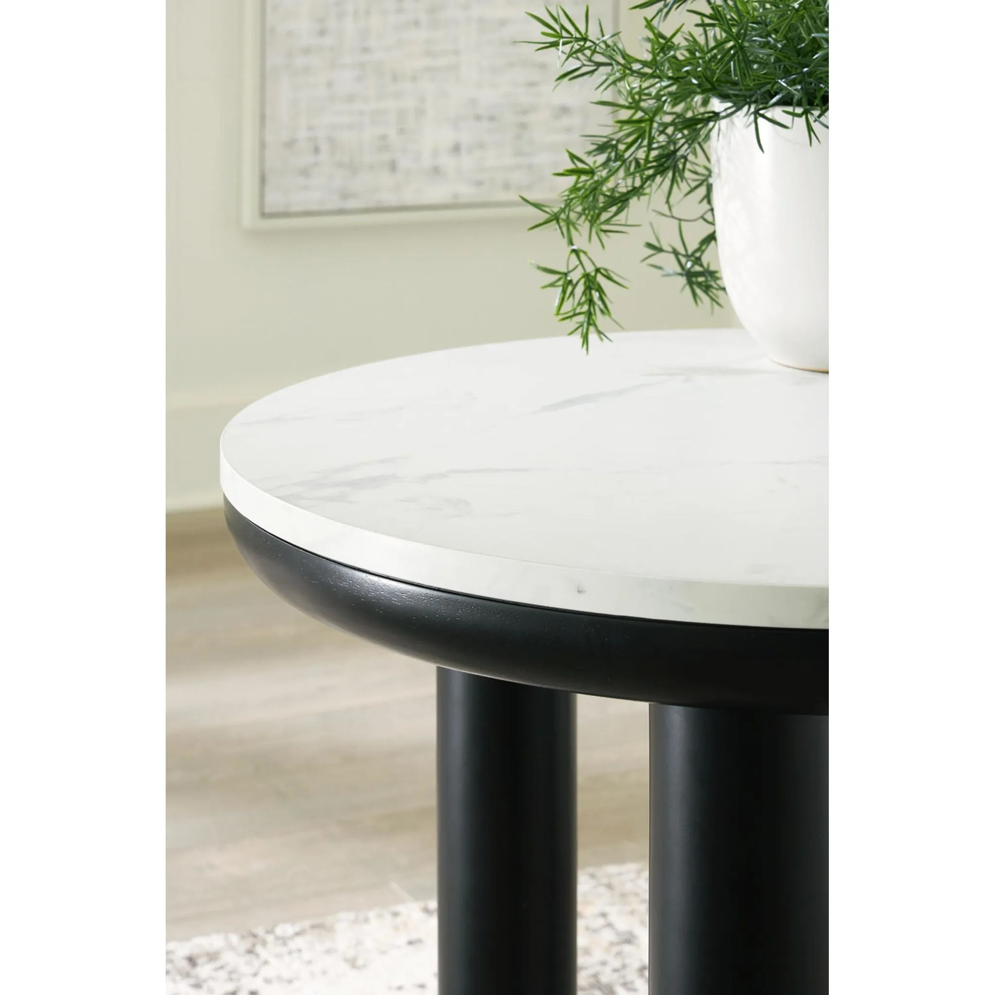 Xandrum 3 Pack Tables - Black/White