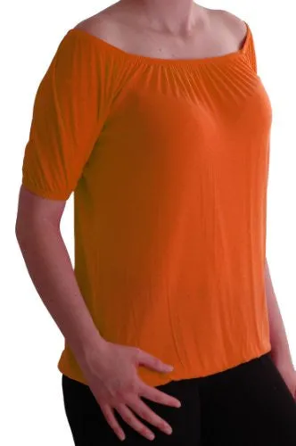 Zeena Off Shoulder Ruched Gypsy Tops