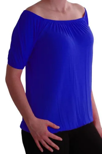 Zeena Off Shoulder Ruched Gypsy Tops